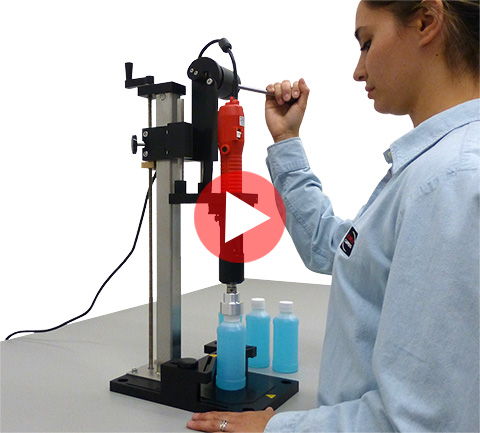 Tabletop Cap Machine is compact, easy to use & provides outstanding repeatable torque